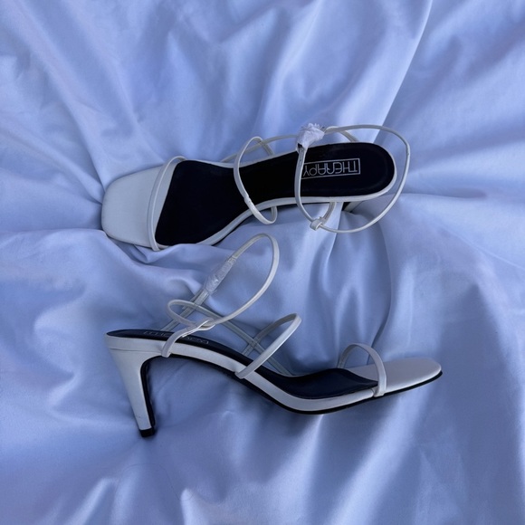 Therapy White Strappy Heels – Size 7 👠✨ - Picture 1 of 6